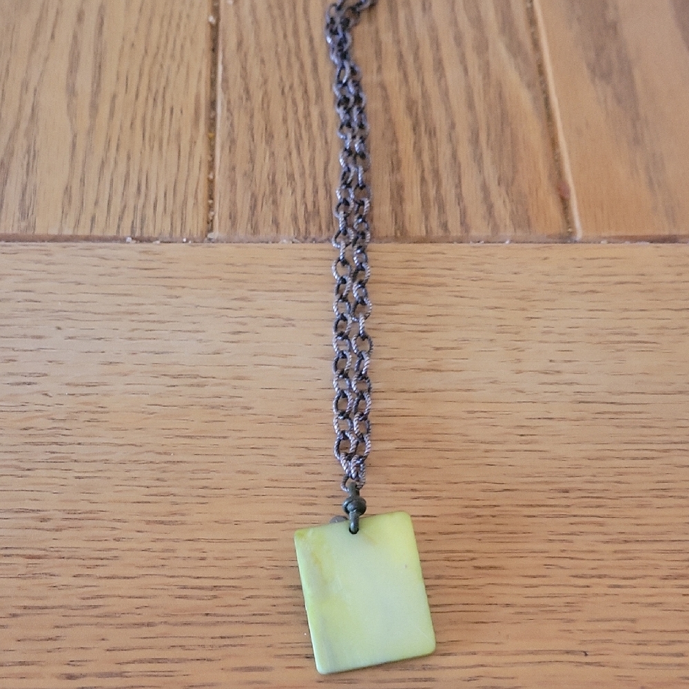Silpada Green Pendant Necklace